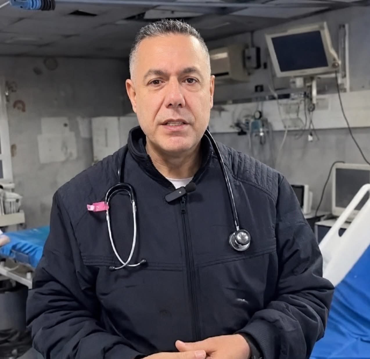 Dr Hussam Abu Safiya en isolement cellulaire à la prison de Nafha