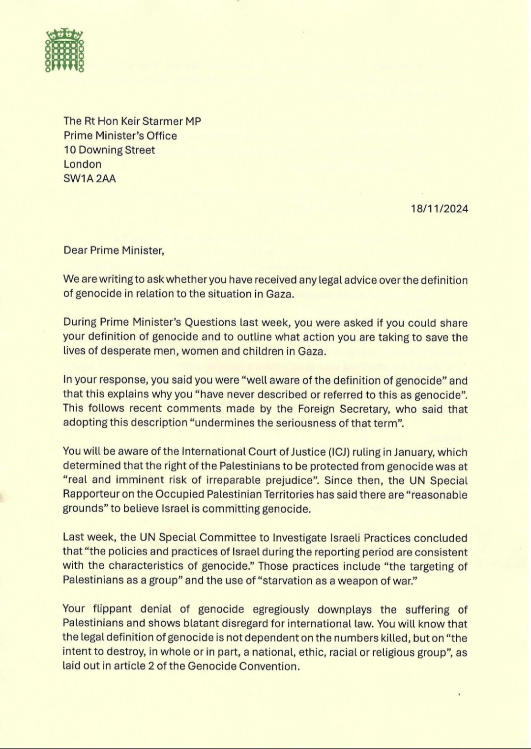 UK MPs urge Starmer to stop enabling Gaza genocide