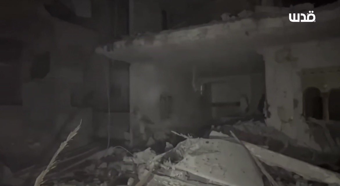 Israeli airstrike destroys home in Al-Nuseirat refugee camp