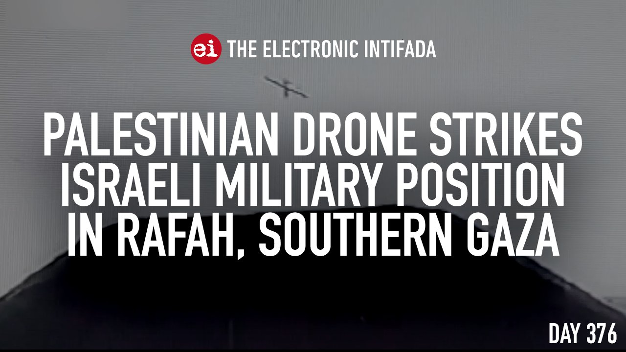 Palestinian drone strikes Israeli military position in Rafah