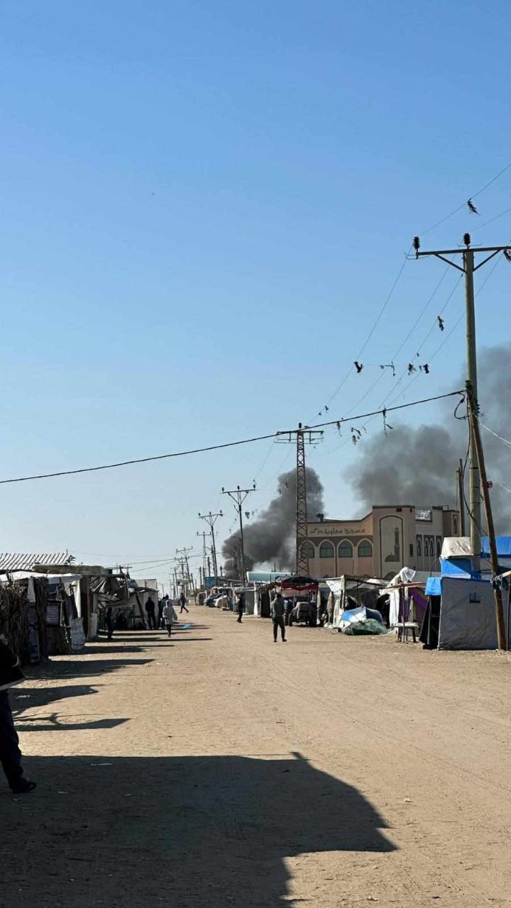 Israeli military sets fire to tents in Rafah, southern Gaza