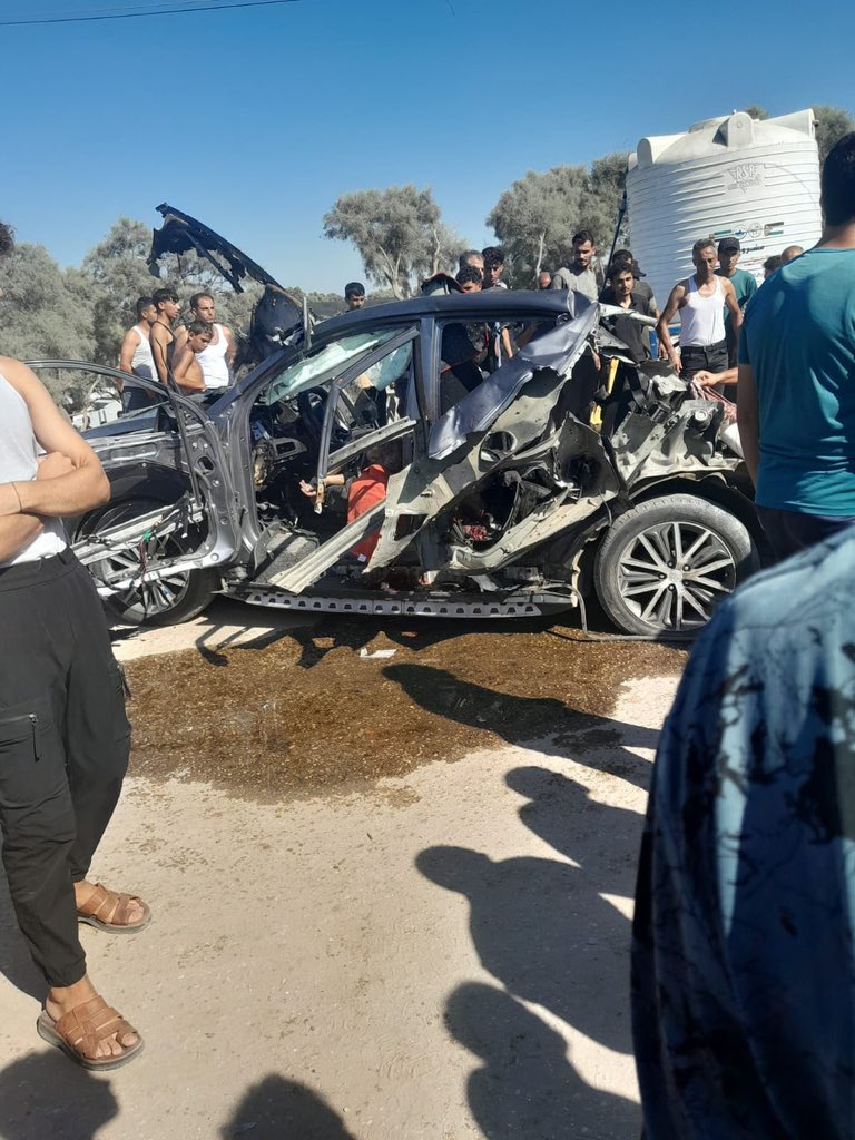 Three killed, including baby girl, in Israeli bombing of car in Al Mawasi, Rafah