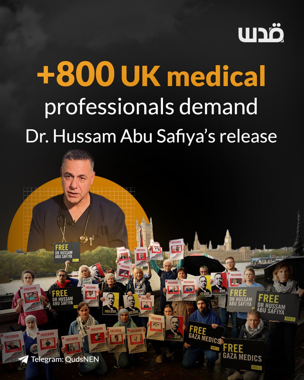 UK doctors urge release of detained Gaza hospital director Abu Safiya