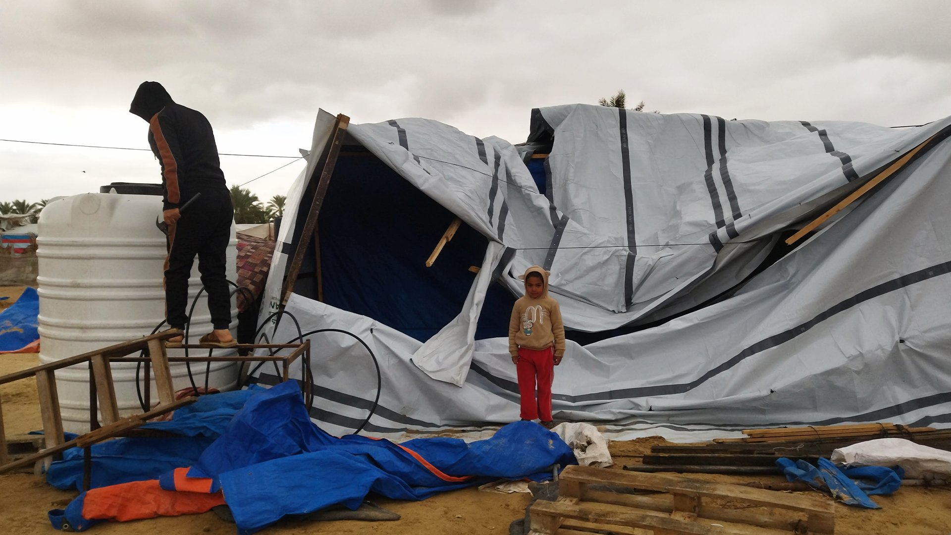 Displaced family endures dire conditions in Deir al-Balah tents