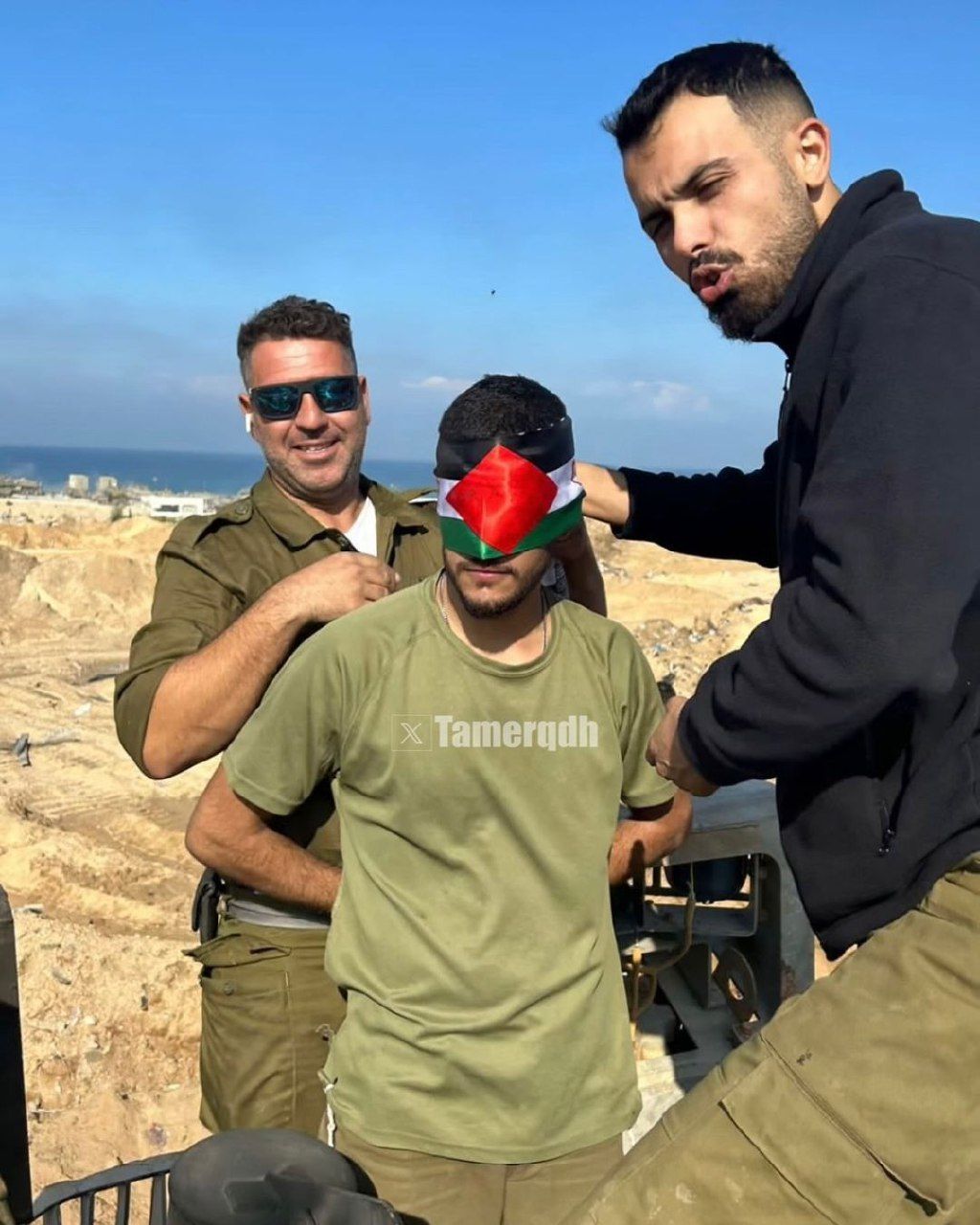 Israeli forces use detained Gazan as human shield
