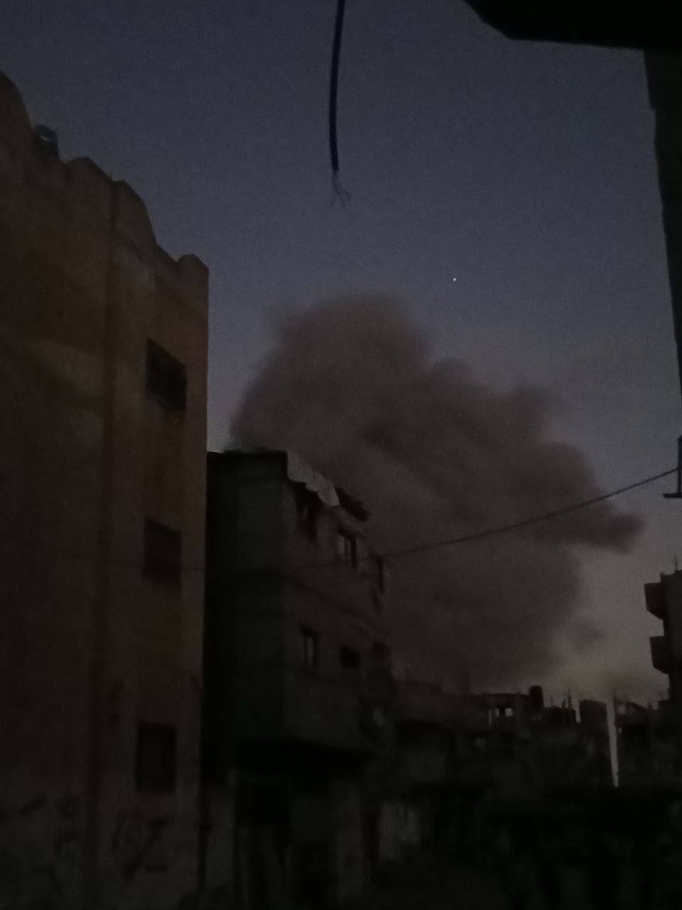 Israeli aircraft bombard Al-Bureij refugee camp in central Gaza