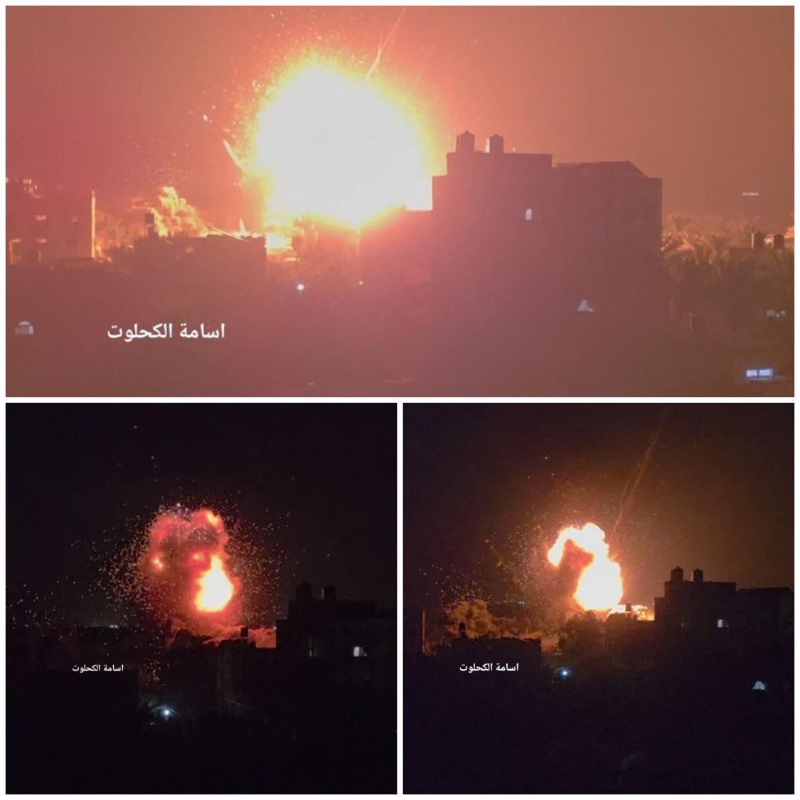 Israeli airstrikes hit civilian homes in Gaza at night