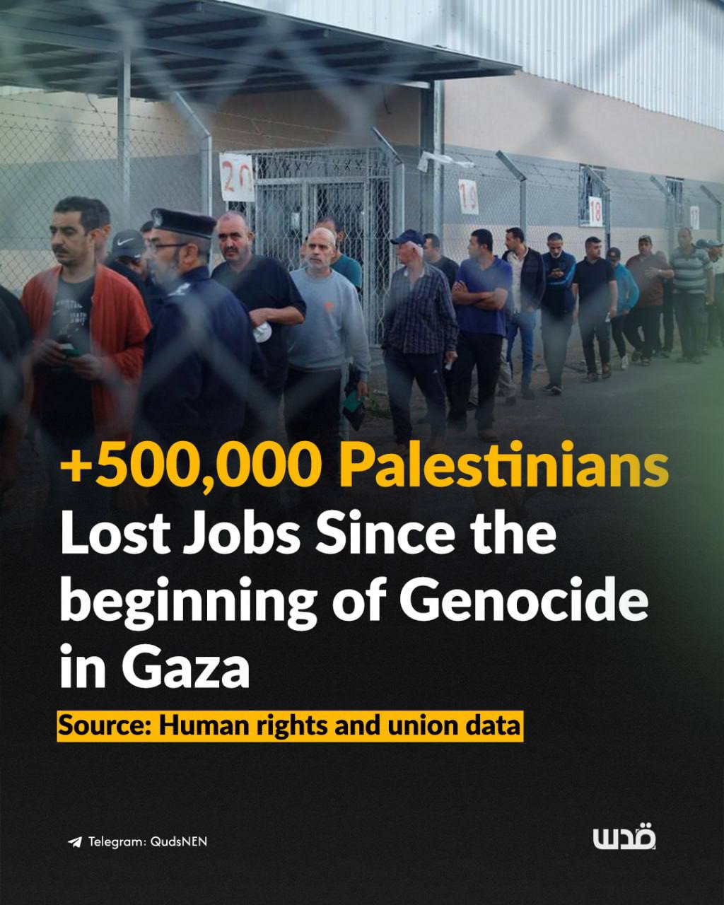 Over 500,000 Palestinians lost jobs since October 7