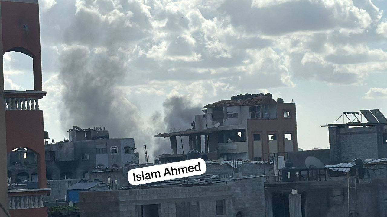 Israeli aircraft bombard areas near Kamal Adwan Hospital in Jabalia