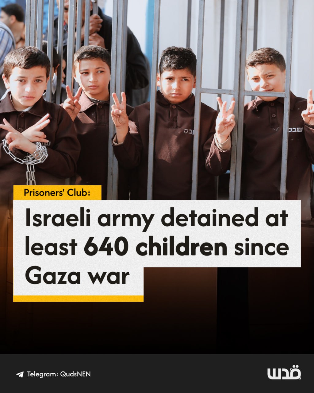 640 Palestinian children arrested since Gaza war outbreak