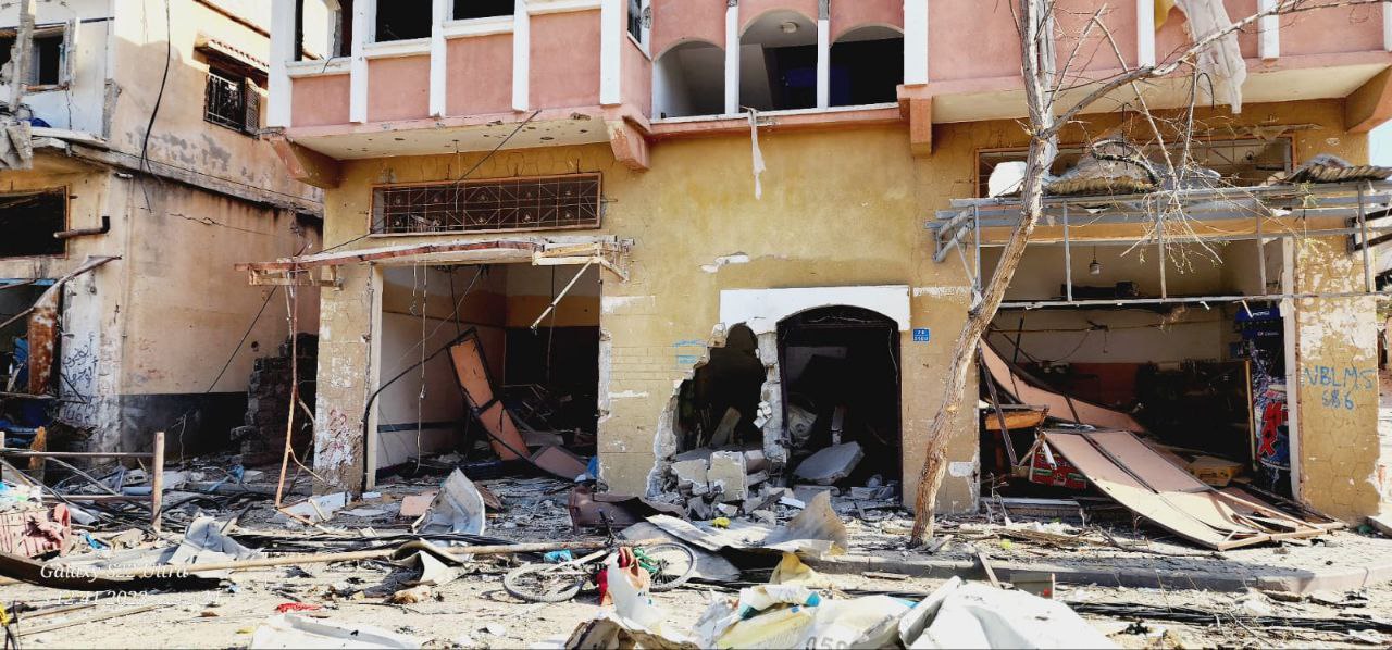 Massive destruction on Sheimaa Street in northern Gaza