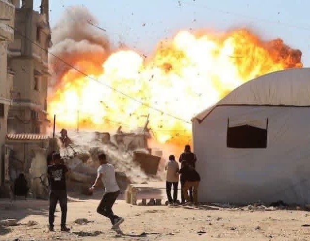 Life in Gaza: running to survive a ball of fire