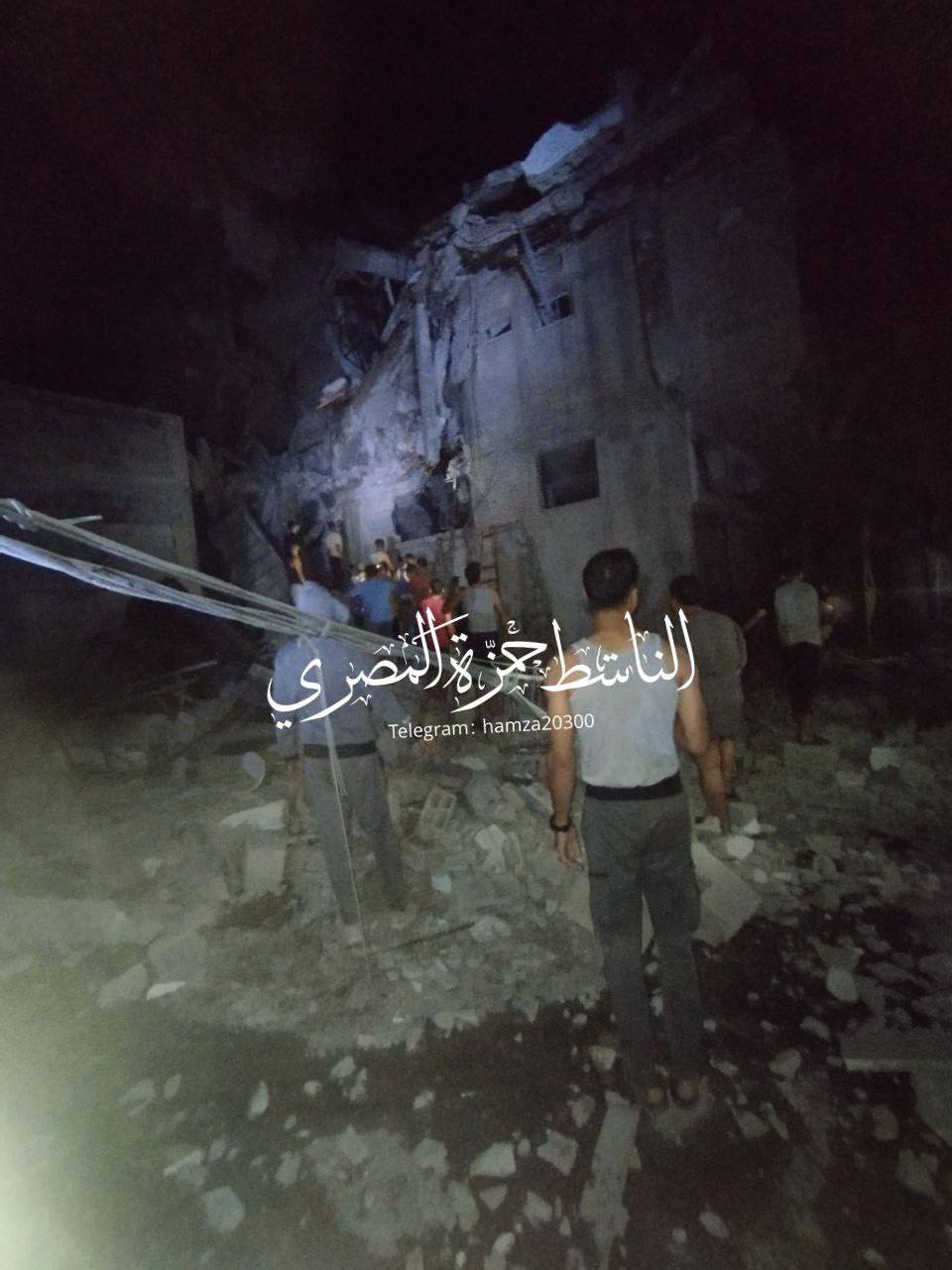 Israeli airstrikes hit residential building in Al-Bureij camp, casualties reported