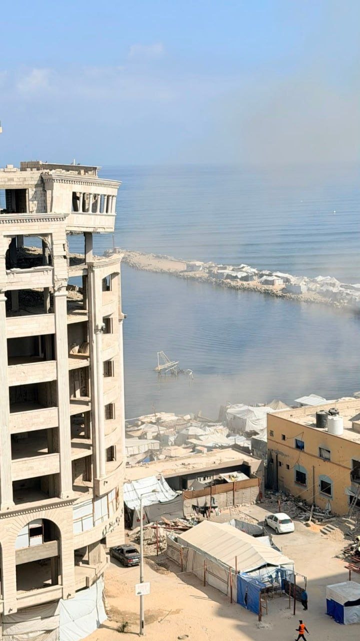 Tent near Gaza seaport struck, fatalities reported