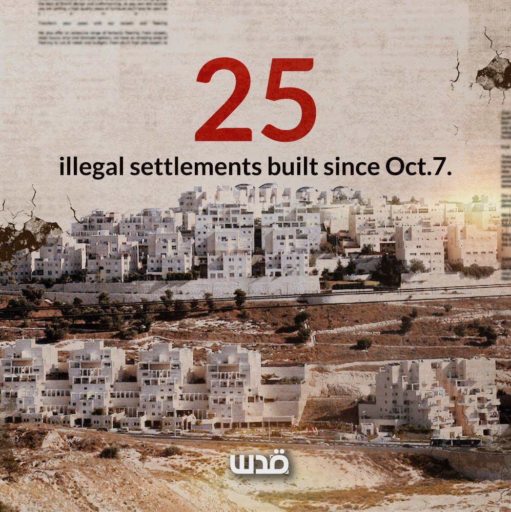 Israel built 25 West Bank settlements since genocide began, NGO says