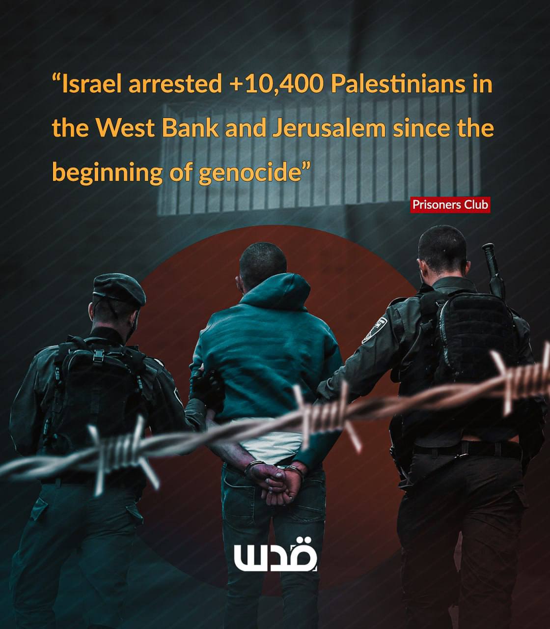 Over 10,400 Palestinians arrested in West Bank and Jerusalem