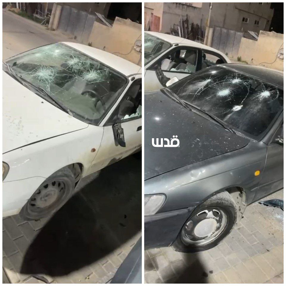 Israeli soldiers vandalize Palestinian vehicles in Shuqba raid