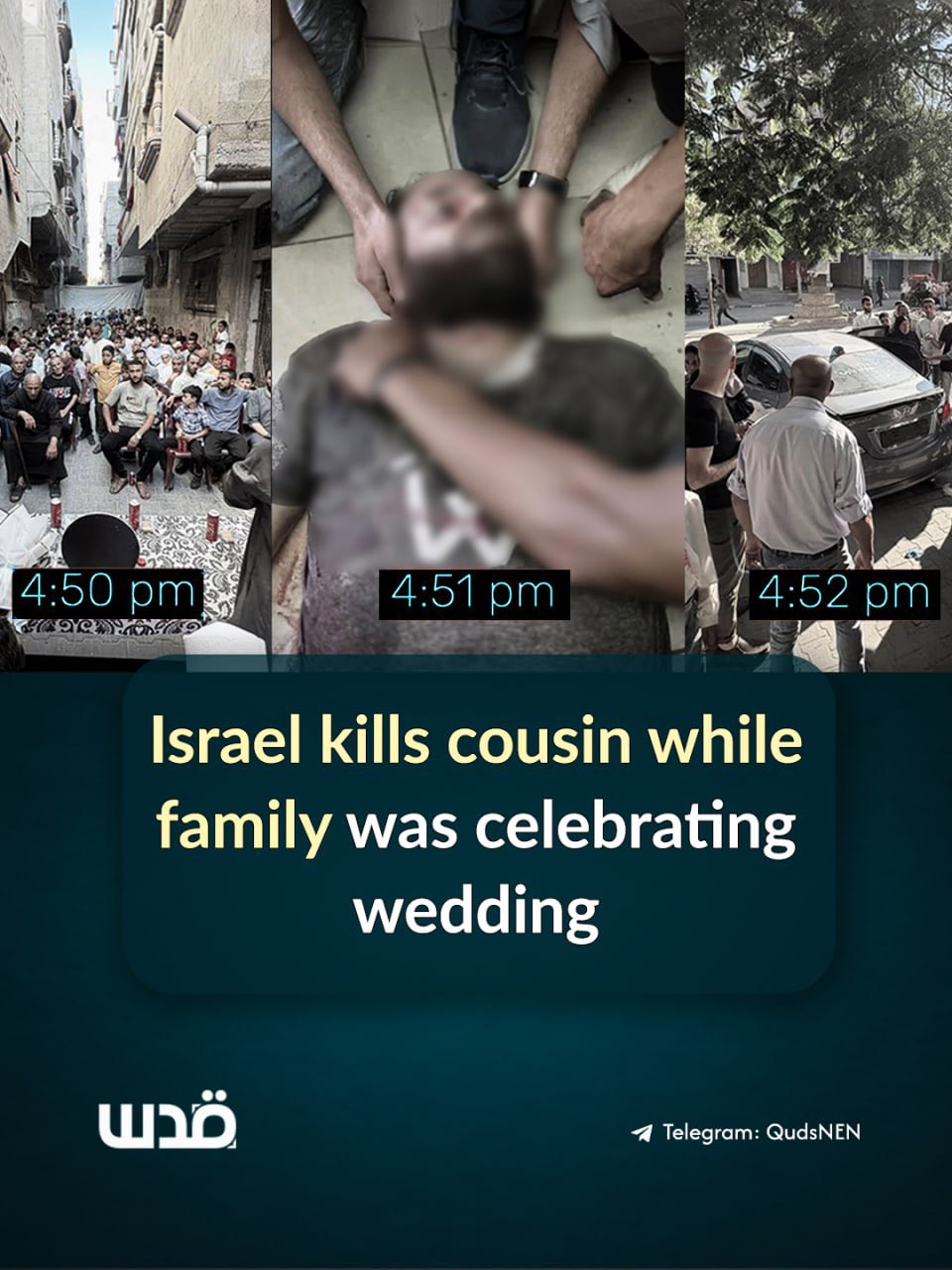 Family learns of Bilal Htah’s death during engagement celebration