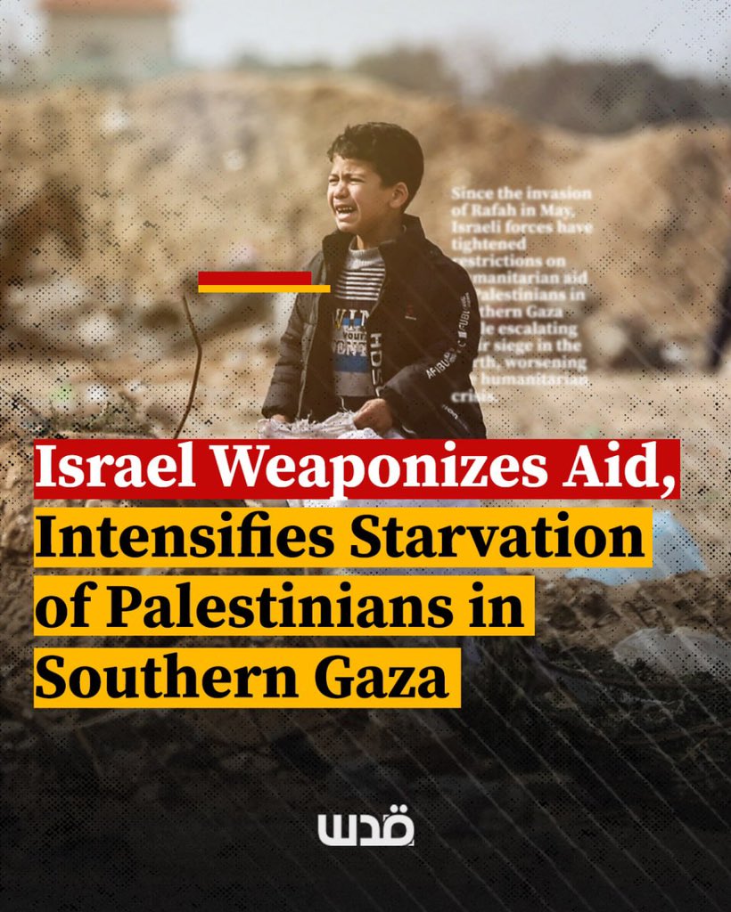 Israeli forces use starvation as weapon in southern Gaza