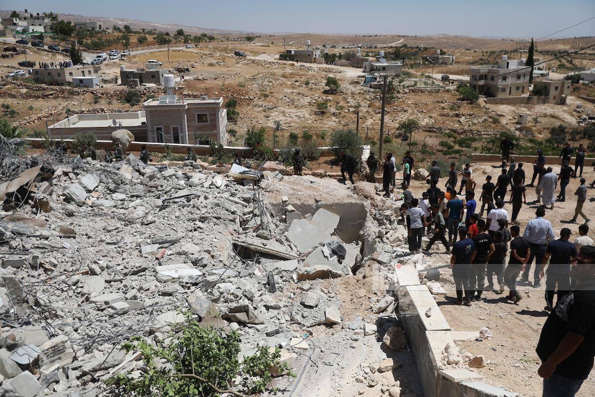 Israeli forces demolish Palestinian home in Al-Dairat, West Bank