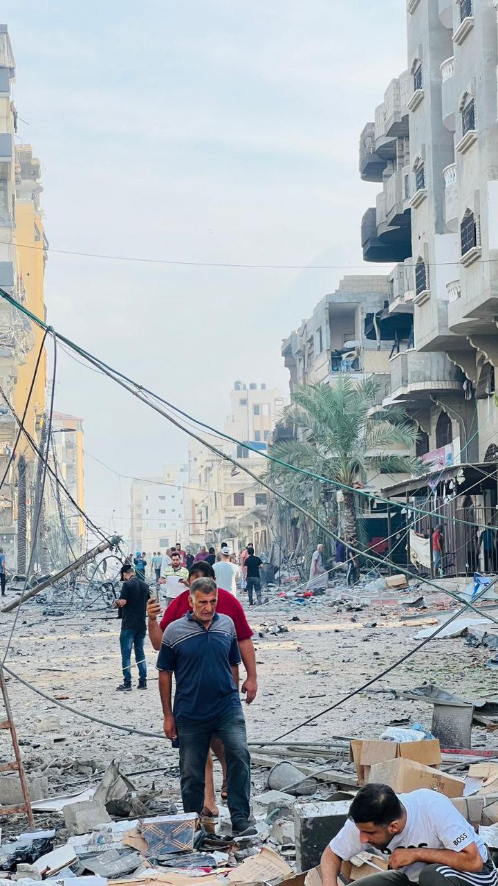 Six killed under rubble of bombed house in Al-Bureij Camp