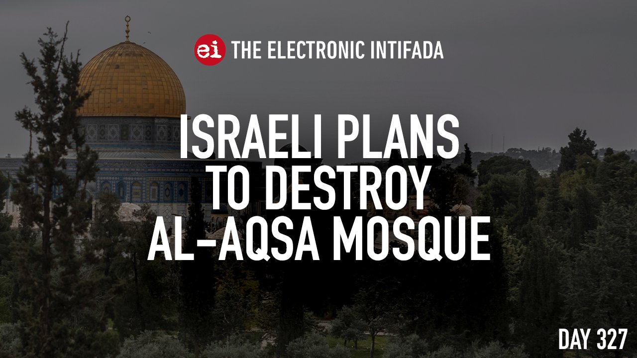 Israeli plans to destroy al-Aqsa mosque
