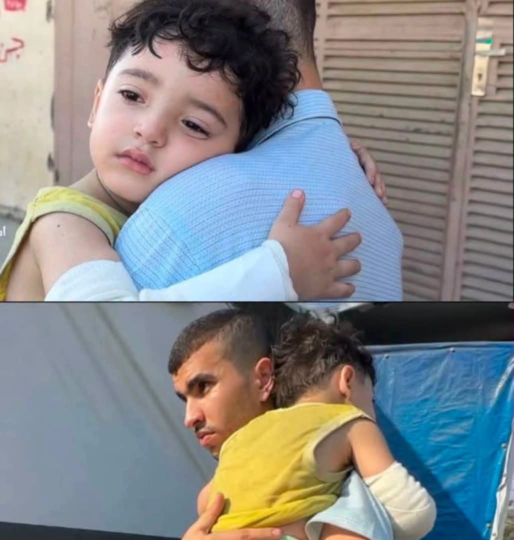 Palestinian child Sami Abu Qasim survives Israeli missile strike on home