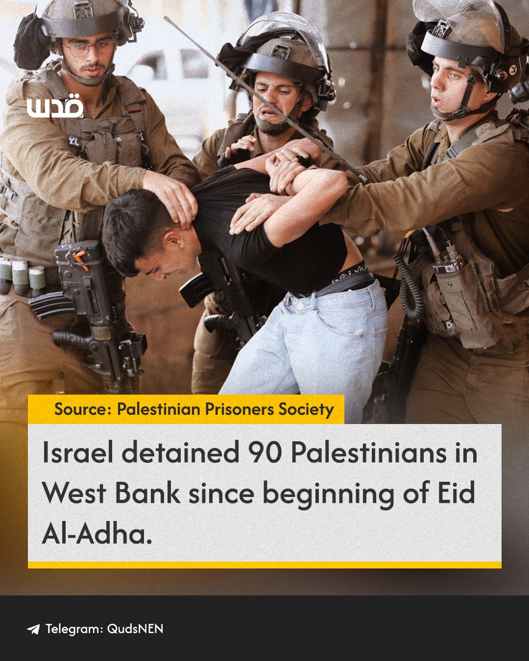 Israeli detentions in West Bank and shelling of Gaza during Eid