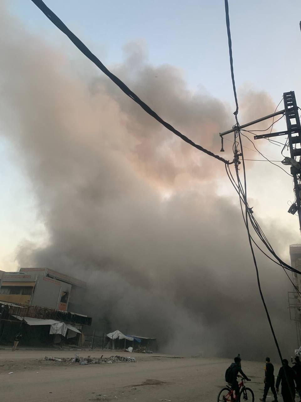 Israeli airstrike targets Al-Sheikh Radwan in northern Gaza City
