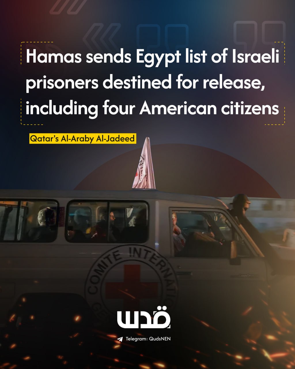 Hamas sends Egypt list of Israeli captives for release deal
