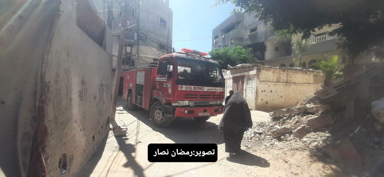 Israeli airstrike damages home of Yahya Farajallah in Nusseirat