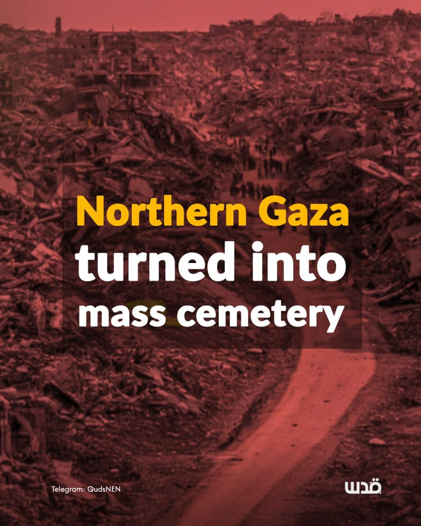 Gaza Civil Defense: northern Gaza a mass cemetery