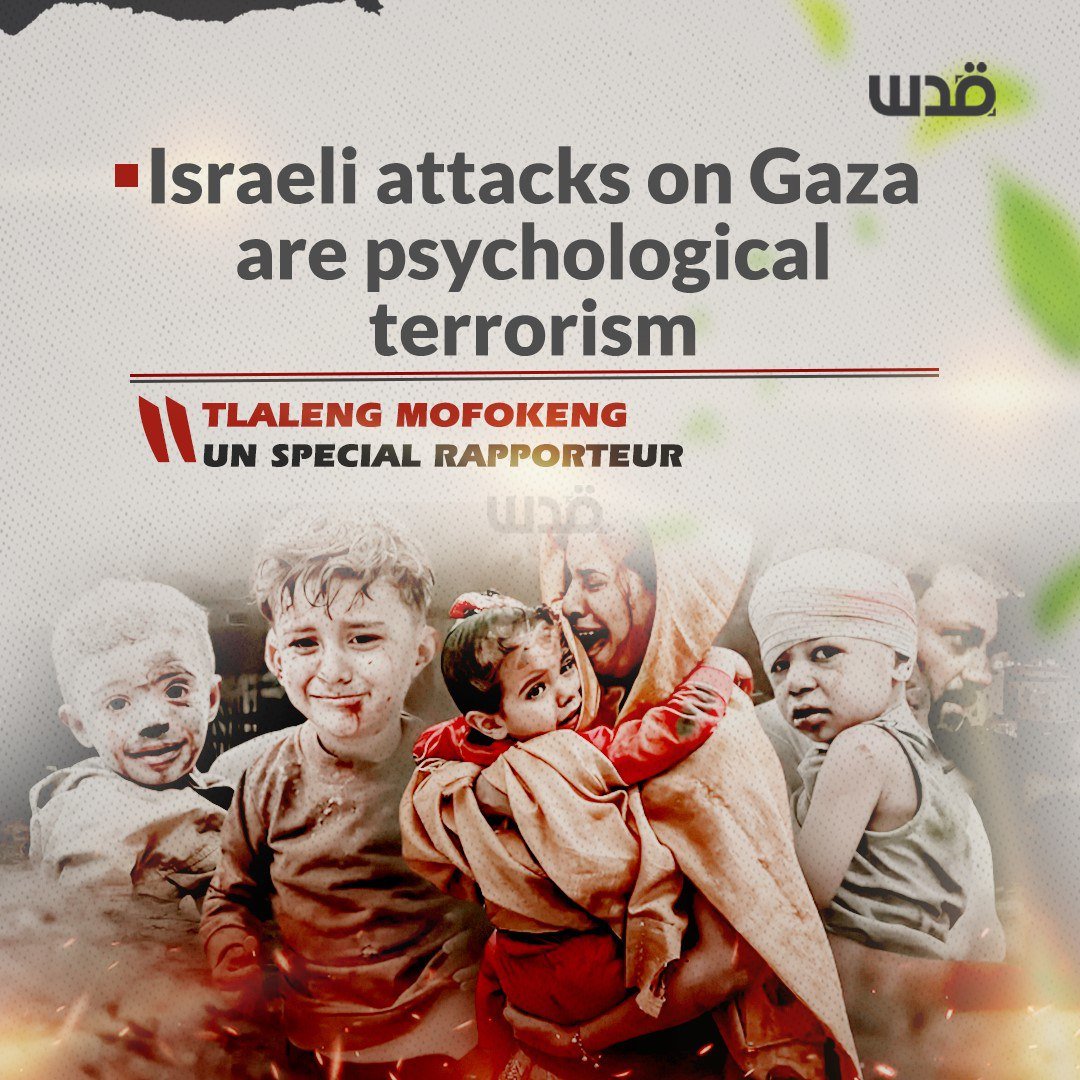 UN Rapporteur condemns Israeli attacks on Gaza as psychological terrorism