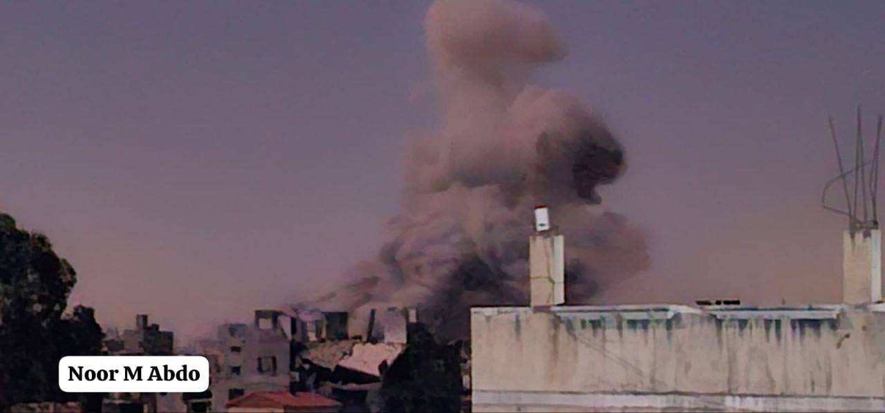 Israeli warplanes bombard areas near Badr School in Shejaiya, Gaza City