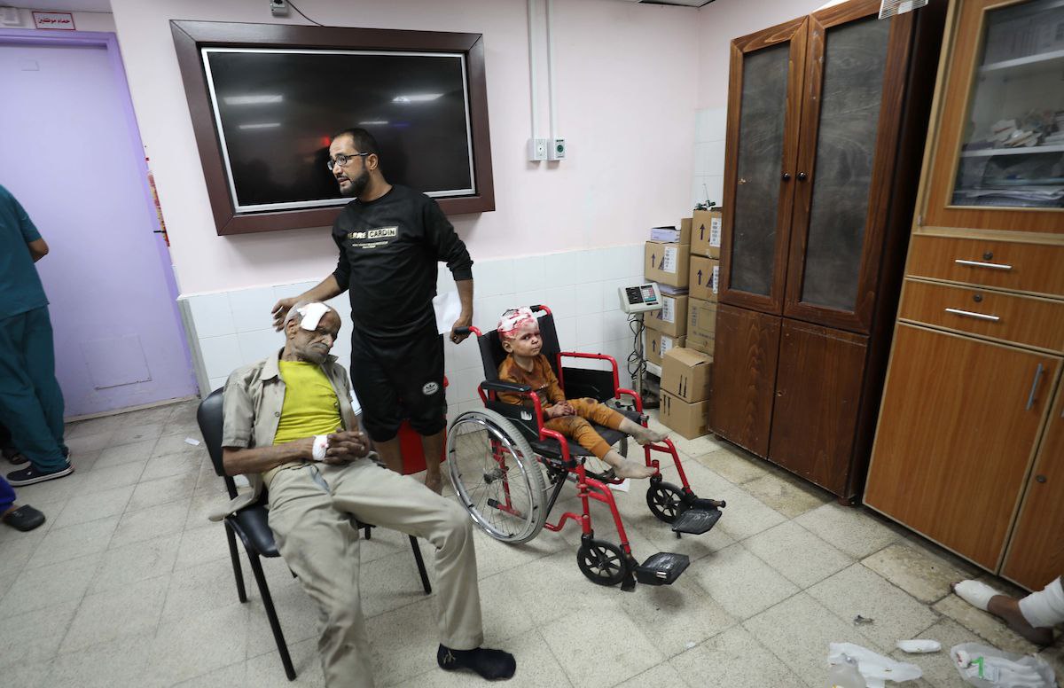 Palestinian children injured in Israeli airstrike on Deir el-Balah complex
