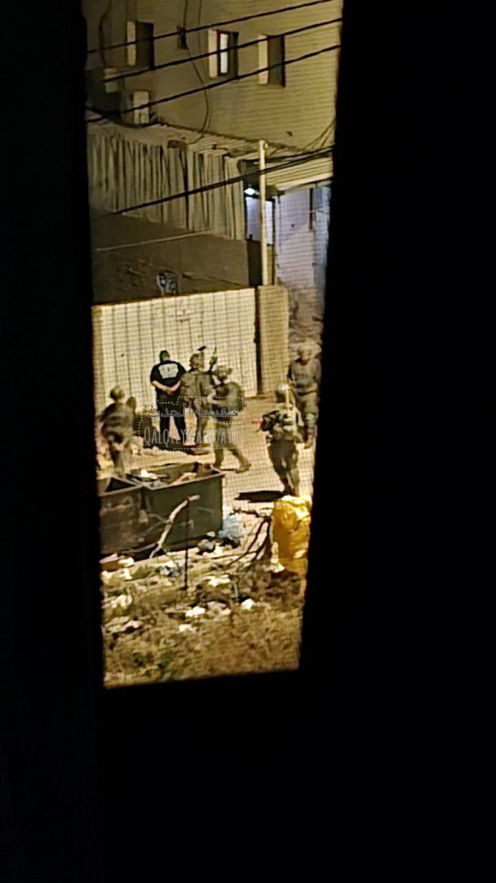Israeli forces abduct Palestinian in Qalqilya raid