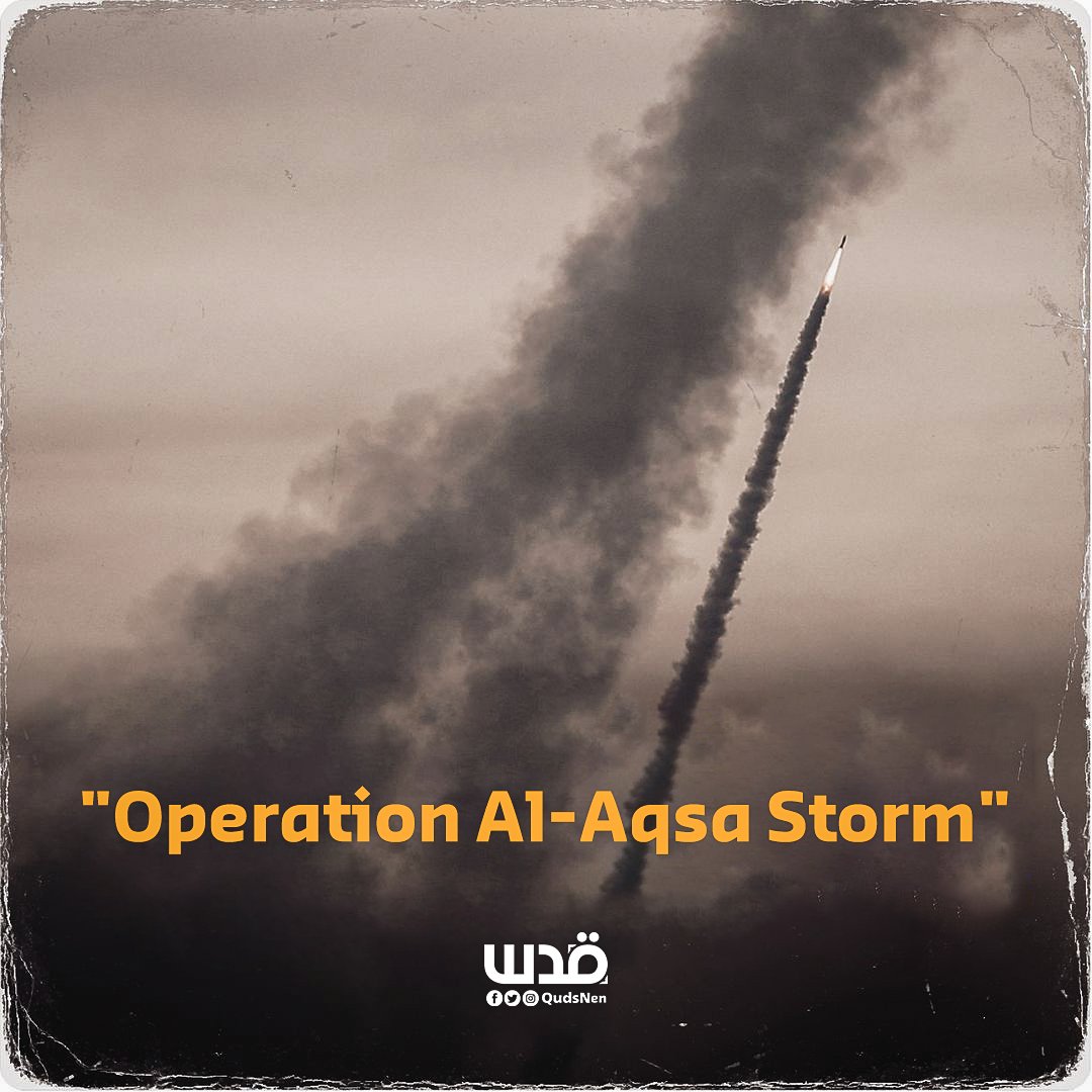 Al-Aqsa Storm Operation launched with 5,000 rockets from Gaza