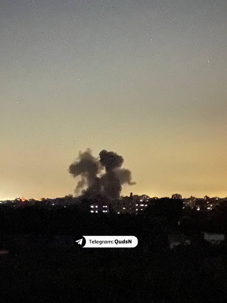 Israeli airstrikes destroy residential building in Al-Nuseirat camp