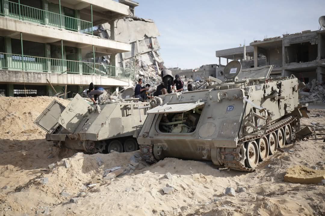 Israeli armored vehicles targeted by resistance in Rafah