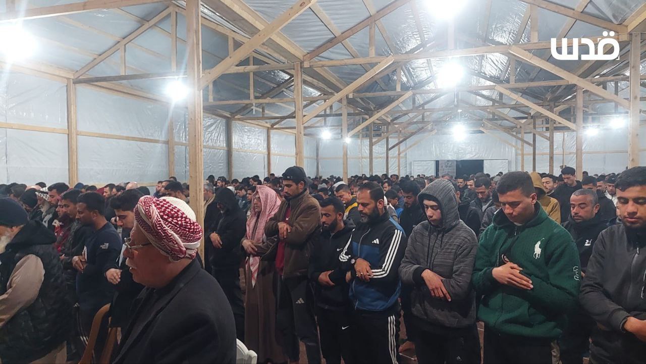 Al Taraweeh Prayer at the Omari Mosque in Gaza City