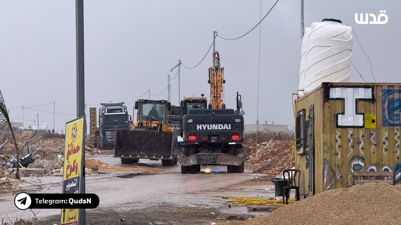 Israeli authorities demolish two football fields in Rafat village