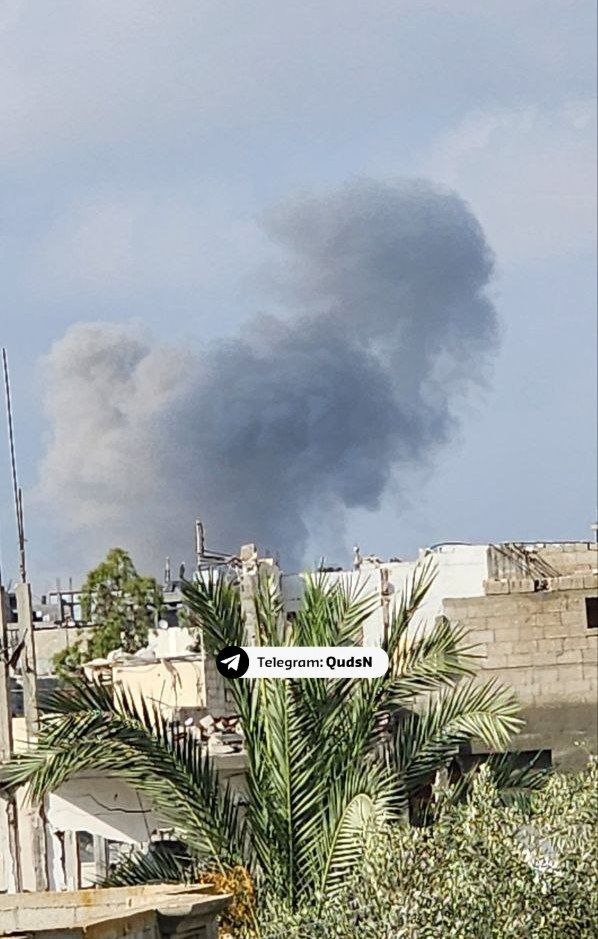Israeli aircraft bombard residential building in Al-Nuseirat camp, Gaza