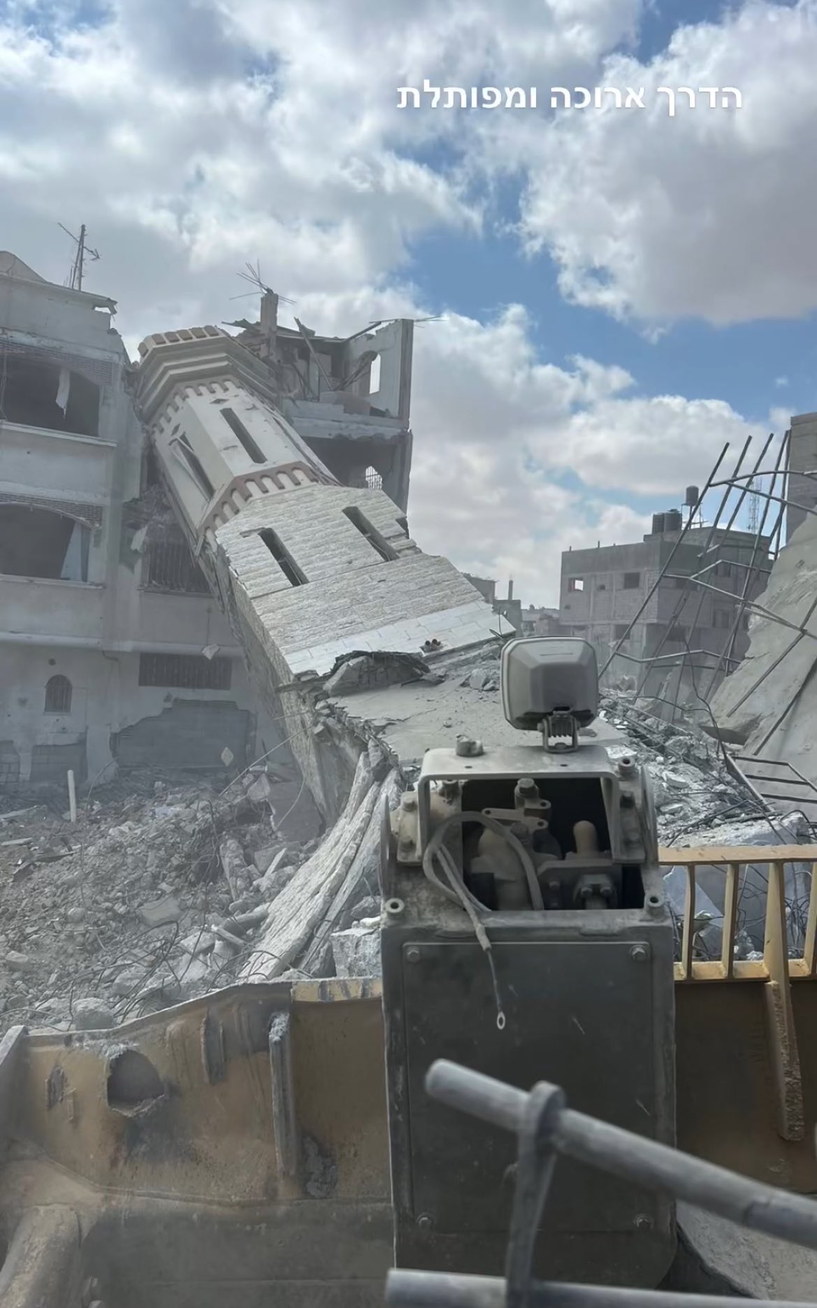 Israeli soldier posts demolition of Gaza mosque on Instagram