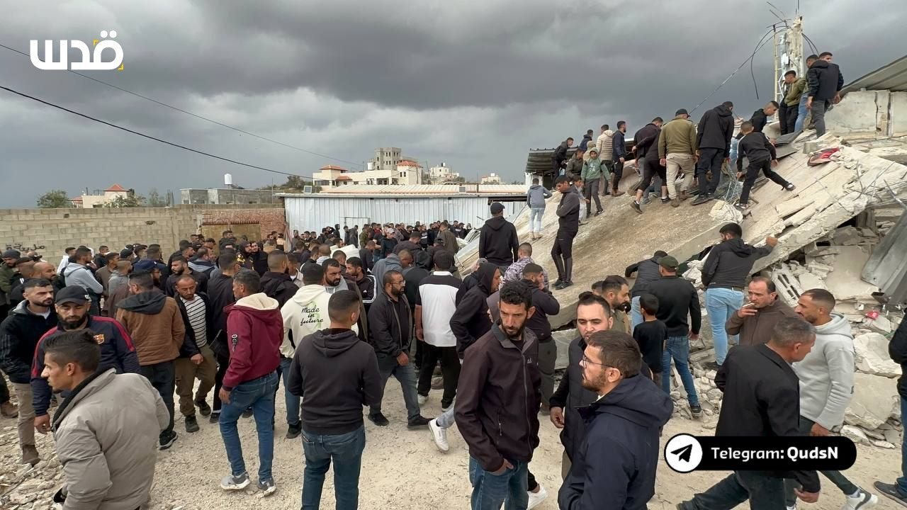 Israeli army demolishes structure in Qabatiya, West Bank