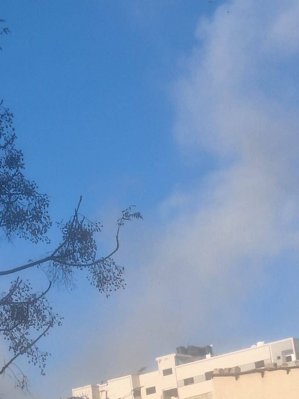 Israeli warplanes bombard Al-Jalaa Street west of Gaza City