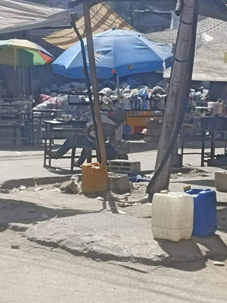 Drone opens fire on vendor in Gaza City market