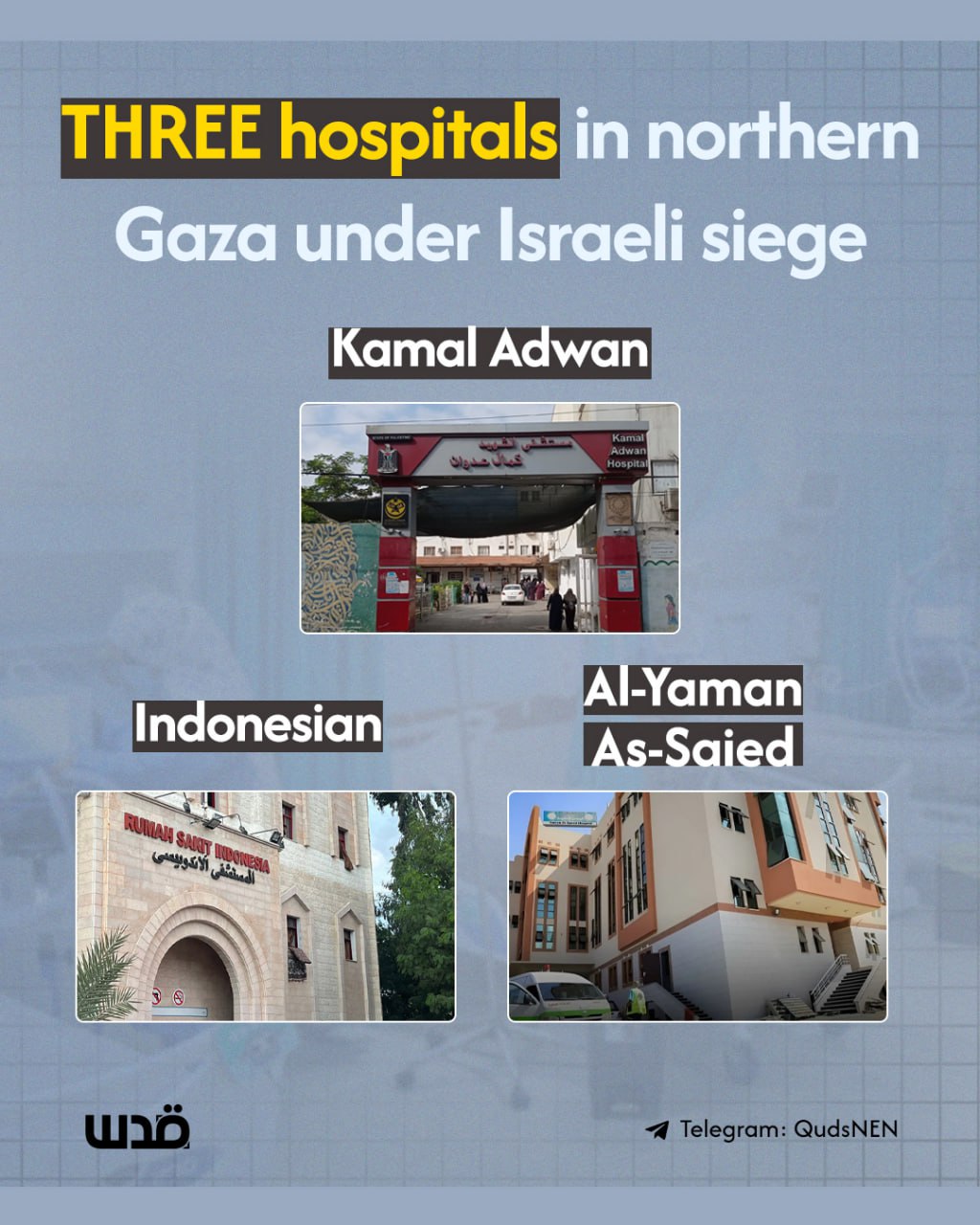 Three main northern Gaza hospitals under five-day Israeli siege