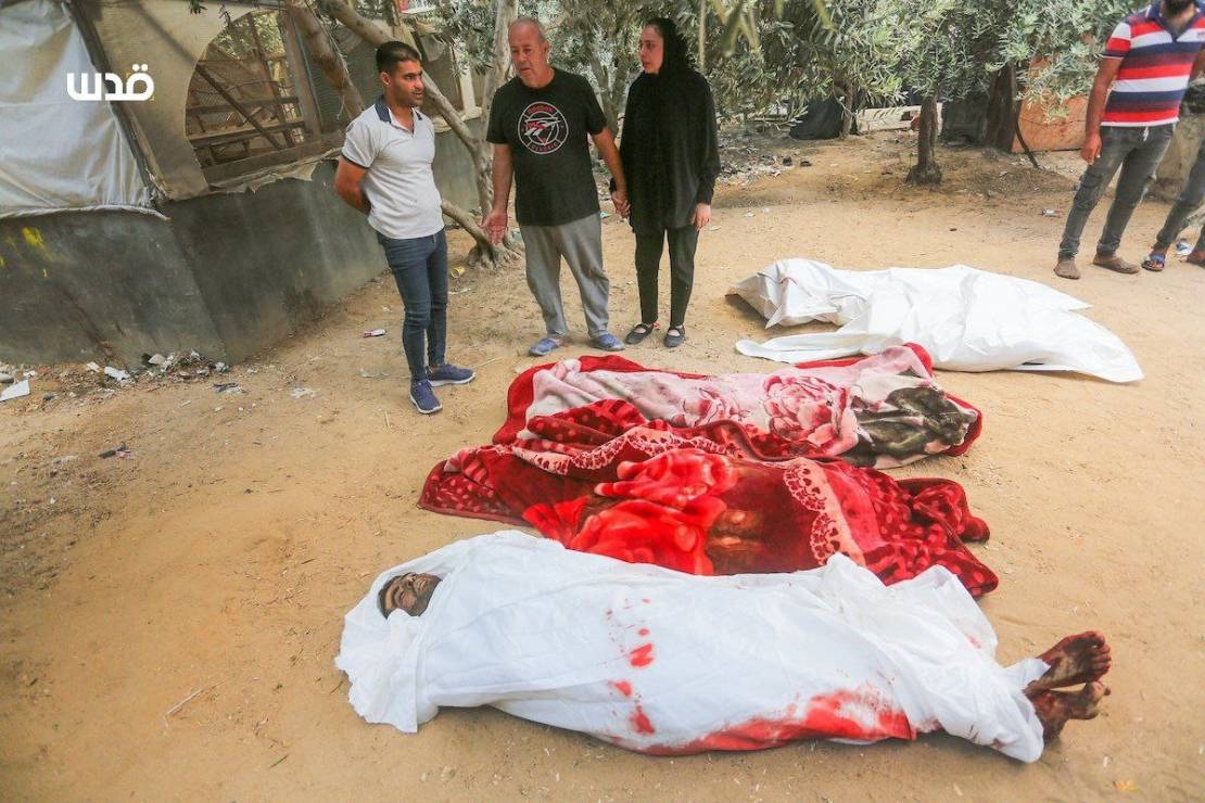 Israeli airstrikes hit civilian bread point in northern Gaza