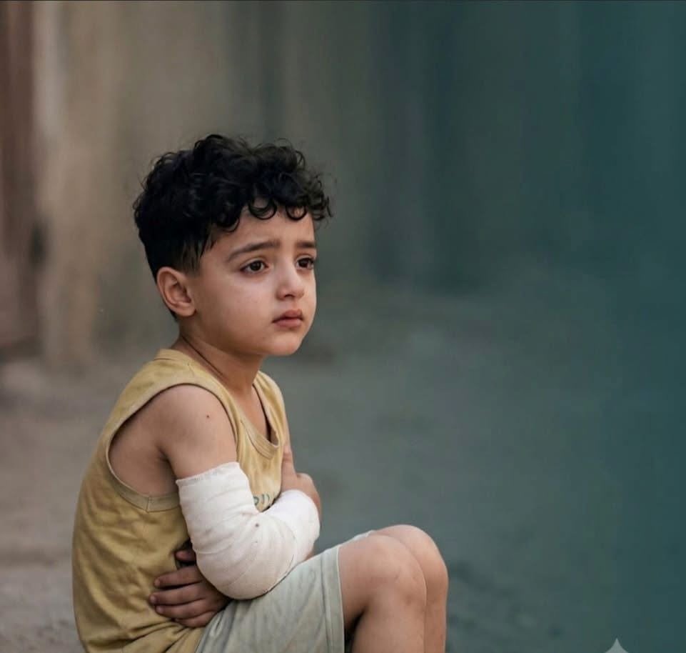 Palestinian boy orphaned after Israeli forces kill his family