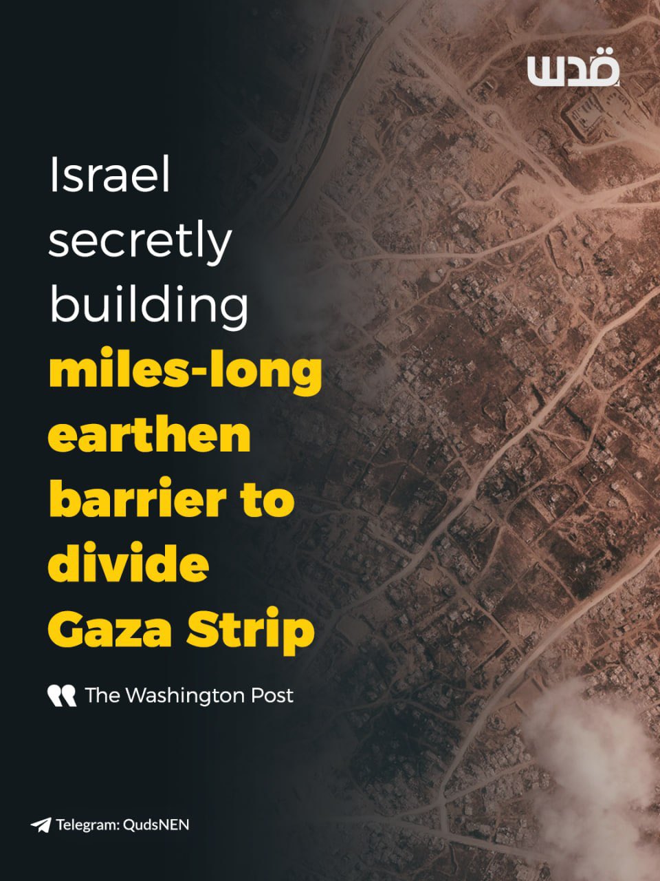Israel builds earthen barrier inside Gaza, satellite imagery shows